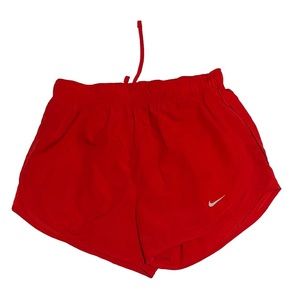 Nike women shorts size m drifit running lined athletic inner drawstring inseam 3